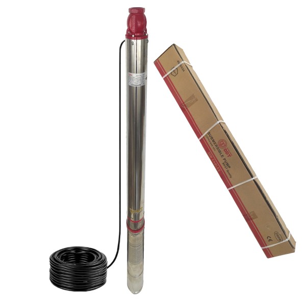 Pompa submersibila de apa curata, de mare adancime, 4QJD2-24 , 2500 W , 24 turbine, 12 m³/h , bobinaj cupru 100%