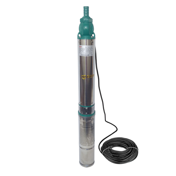 Pompa submersibila de mare adancime, DDT, QJD120-1.5, 1500 W, Inox, 8 turbine . apa curata