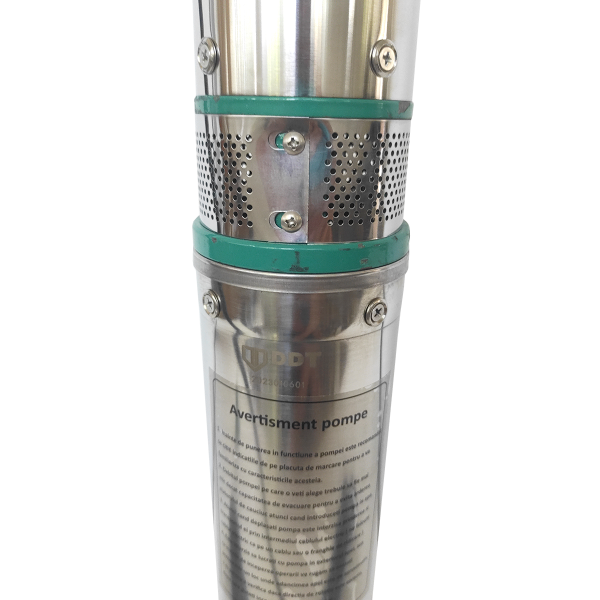 Pompa submersibila de mare adancime, DDT, QJD120-1.5, 1500 W, Inox, 8 turbine . apa curata