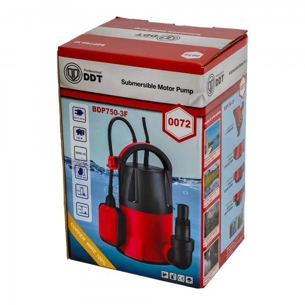 Pompa submersibila apa curata/murdara DDT BDP750-3F, 3in1, 750W