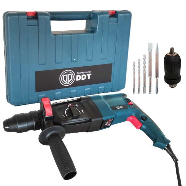 Ciocan rotopercutor electric cu 2 mandrine, DDT , 1100 W , 26 mm , 900 Rpm