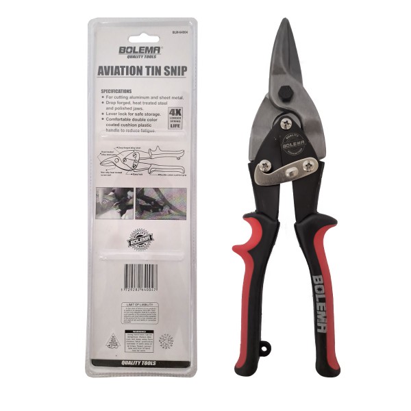 Foarfeca pentru taiat tabla ,lame drepte , 250 mm , Bolema
