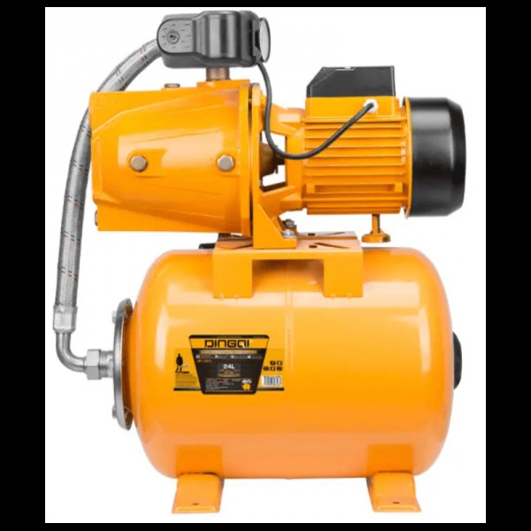 Hidrofor DINGQI JET200 1500W, vas 24L, debit 82 l/min, refulare 51 m, aspirație 9 m