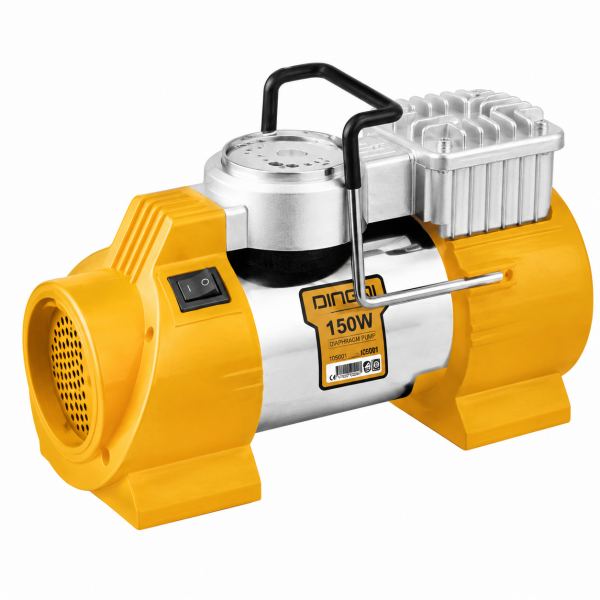 Compresor auto DINGQI 12V 180W cu lanternă LED – 150 PSI, 40 L/min, alimentare la brichetă