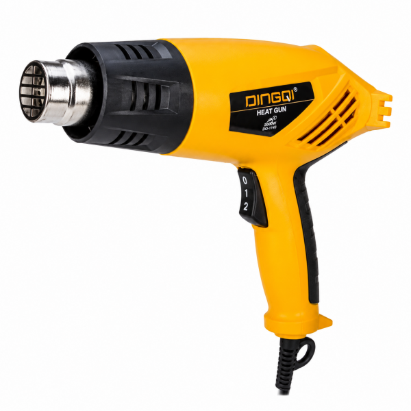 Pistol electric cu aer cald DINGQI 2000W – 2 trepte de temperatură, debit de aer ridicat, pentru decapare, lipire și termocontractare