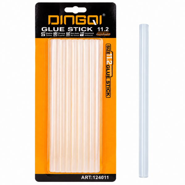 Set 10 Baghete de Silicon DINGQI 7 × 150 mm – Rezerve pentru pistol de lipit la cald