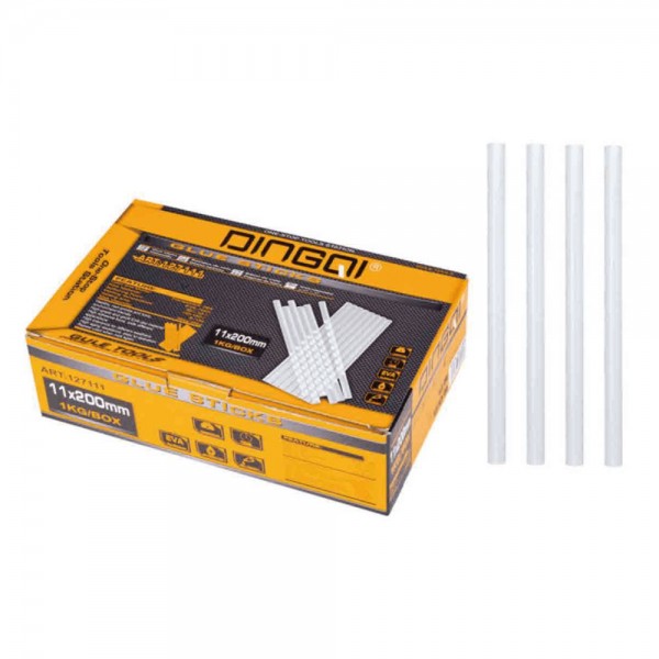 Baghete Siliconice DINGQI 11 × 200 mm, 1 kg – Rezerve pentru Pistol de Lipit, Adeziv Termofuzibil Universal Baghete Siliconice DINGQI 11 × 200 mm, 1 kg – Rezerve pentru Pistol de Lipit, Adeziv Termofuzibil Universal