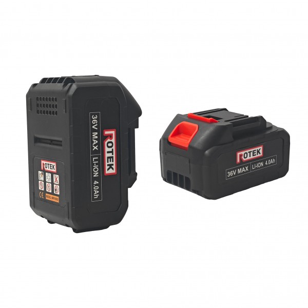 Polizor Unghiular (Flex) ROTEK cu 2 Acumulatori 36V 4Ah, Disc 125 mm, 8500 RPM, Încărcător și Valiză Transport