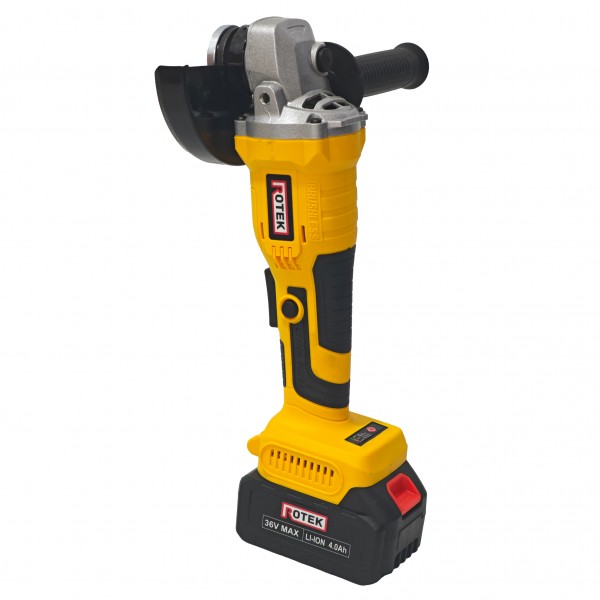 Polizor Unghiular (Flex) ROTEK cu 2 Acumulatori 36V 4Ah, Disc 125 mm, 8500 RPM, Încărcător și Valiză Transport