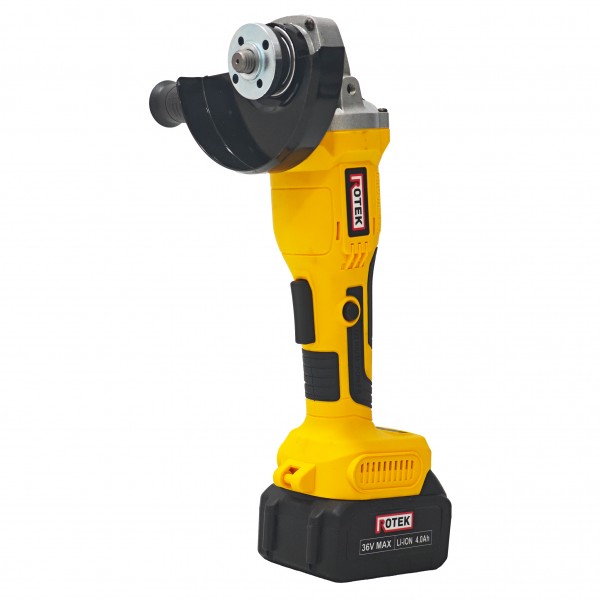 Polizor Unghiular (Flex) ROTEK cu 2 Acumulatori 36V 4Ah, Disc 125 mm, 8500 RPM, Încărcător și Valiză Transport