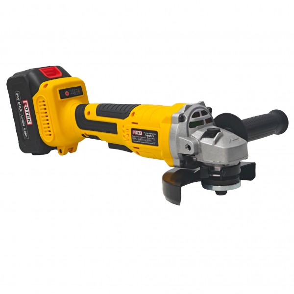 Polizor Unghiular (Flex) ROTEK cu 2 Acumulatori 36V 4Ah, Disc 125 mm, 8500 RPM, Încărcător și Valiză Transport