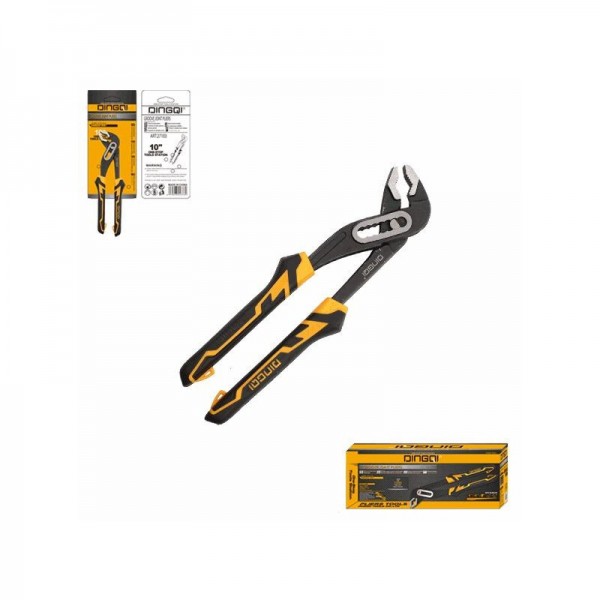 Clește papagal DINGQI 10" (255 mm) – Clește reglabil pentru instalații, oțel 45#, mâner TPR antiderapant Clește papagal DINGQI 10" (255 mm) – Clește reglabil pentru instalații, oțel 45#, mâner TPR antiderapant