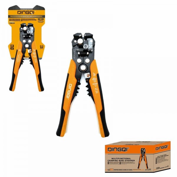 Clește multifuncțional pentru dezizolarea cablurilor DINGQI 0,2–6 mm² – Dezizolare, tăiere și sertizare, 24–10 AWG
