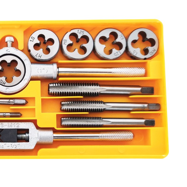 Trusa filiere M3-M12 si tarozi 3-12mm , set 20 pcs