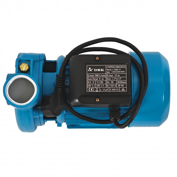 Pompa apa de suprafata , DRK-profesional, 1.5"*1.5", 1100 W, 500 L/min, absorbtie 8 m