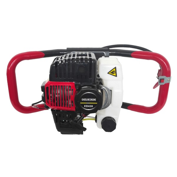 Motoburghiu DRK pe benzina 4.5 kW, 6 CP, 52 CC, rezervor 1.2 l, motor 2 timpi, diametru burghiu 150 mm
