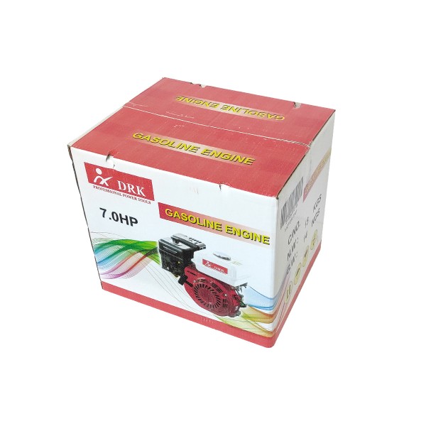 Motor 4 timpi ( Fara Fulie ) universal DRK GX200 (170F), 7CP, ax cilindric cu pana 20mm, pentru motounelte