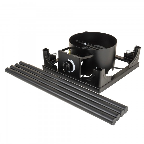 Pirostrie cu suport tip masa, 1 arzator x 3 focuri, inaltime 74cm
