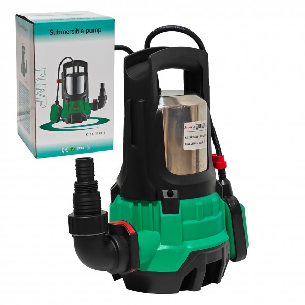 Pompa submersibila pentru apa murdara, DRK-Profesional, Corp inox, 1100 W, 20.000 l/h, Bobinaj cupru 100%, Model nou