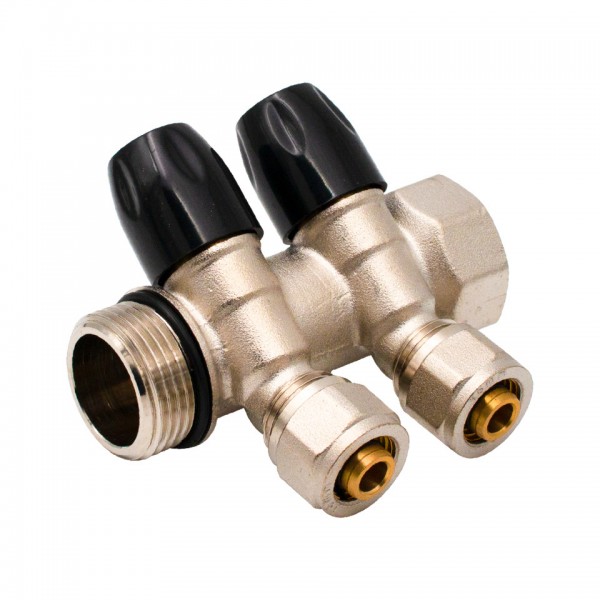 Distribuitor Modular 1" x 16 mm, 2 Căi – Colector pentru Instalații Sanitare și Încălzire, Everpro
