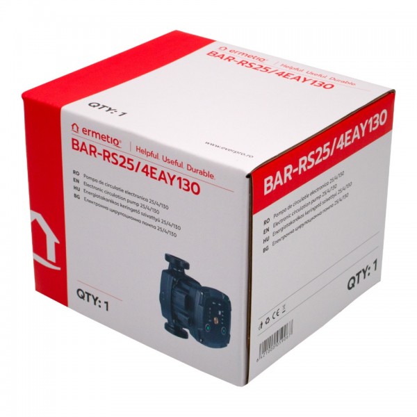 Pompa de circulatie electronica ax 130 mm, 4 m, 3.1 mc/h, 1 1/2 toli, 22 W, clasa A
