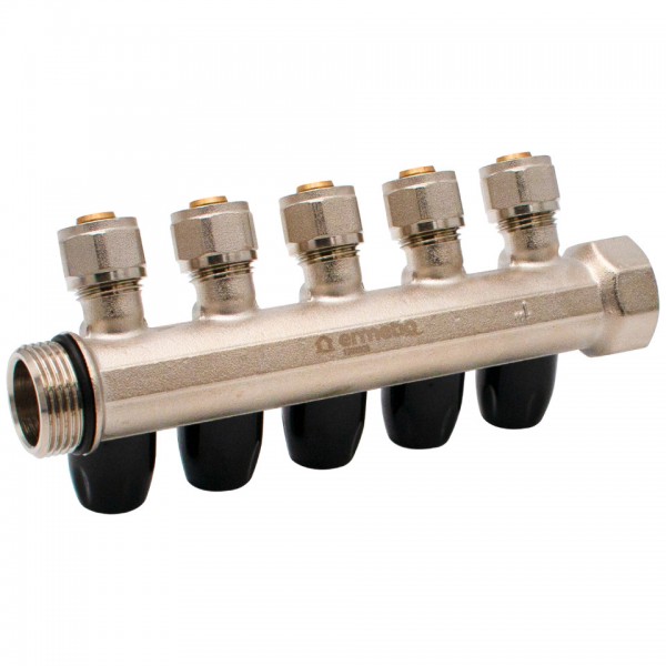 Distribuitor Modular 1" x 16 mm, 5 Căi – Colector pentru Instalații Sanitare și Încălzire, Everpro