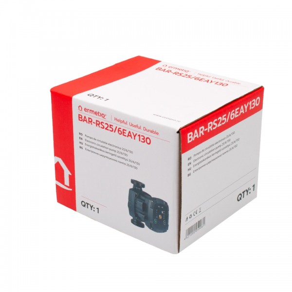 Pompa de circulatie electronica ax 130 mm, 4 m, 3.6 mc/h, 1 1/2 toli, 45 W, clasa A