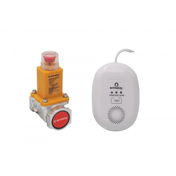 Detector de gaz cu electrovalva 3/4"