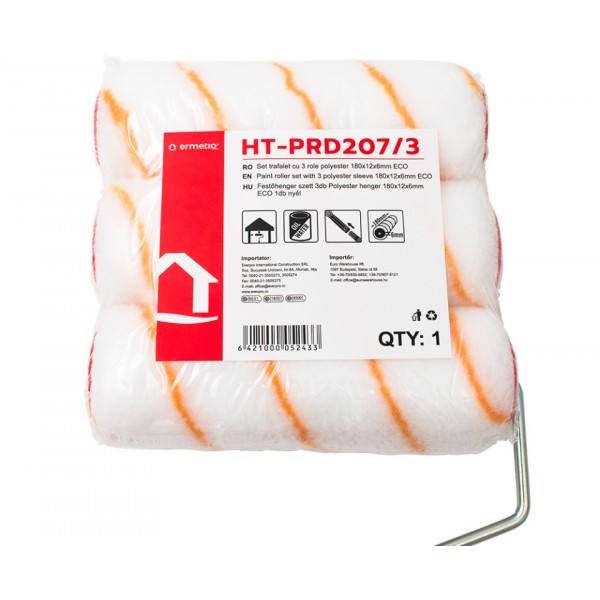 Set trafalet cu 3 role polyester 180x12x6mm ECO