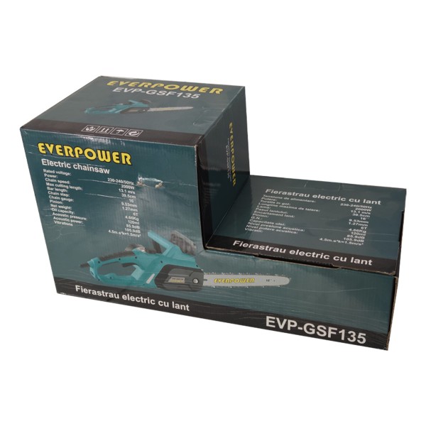 Drujba electrica Everpower GSF135 , 2000 W , lama 40 cm , Profesional + Topor 600 Grame