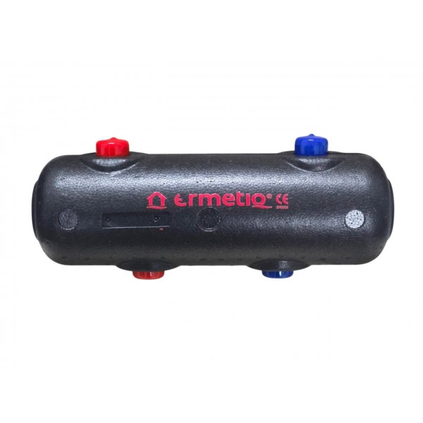 Butelie egalizare 45Kw - separator hidraulic din inox 1 circuti 1" cu izolatie si functie magnetica pentru impuritati
