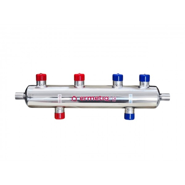 Butelie egalizare 70 KW - separator hidraulic din inox 2 circiute 1" cu izolatie