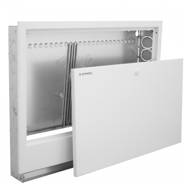 Cutie Distribuitor Reglabilă 715 x 575–655 x 110–170 mm – Dulap Metalic Îngropat pentru Distribuitoare