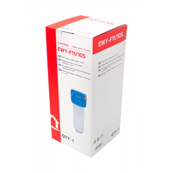 Filtru apa cu cartus sita 1"x10" , EWY-F11/10S