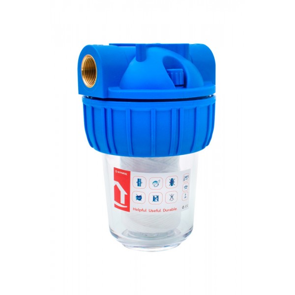 Filtru apa cu cartus bumbac 3/4"x5" , EWY-F34/5