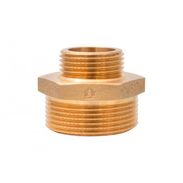 Niplu redus alama CW617N 1-1/2"x1"