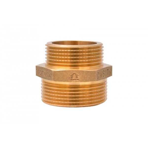 Niplu redus alama CW617N 1-1/2"x1-1/4"