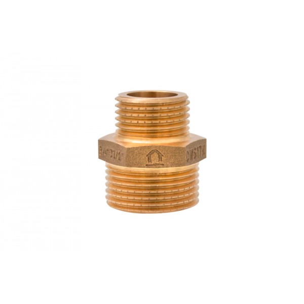Niplu redus alama CW617N 3/4"x1/2"