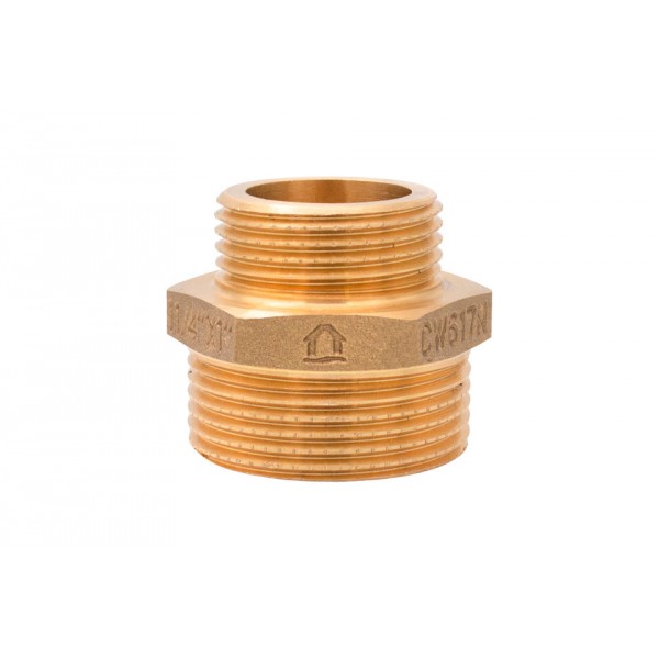 Niplu redus alama CW617N 1-1/4"x1"