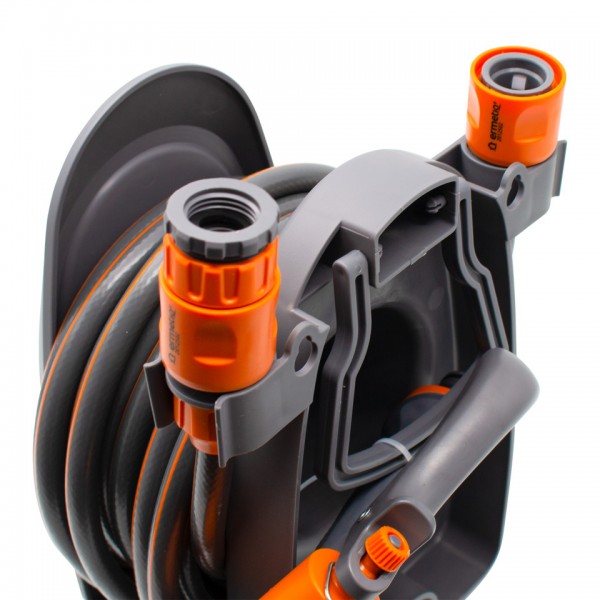 Set tambur cu furtun 10m si pulverizator 8 moduri PLUS