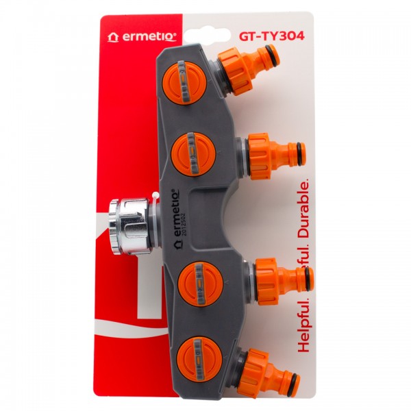 Adaptor 4 cai cu robineti PLUS
