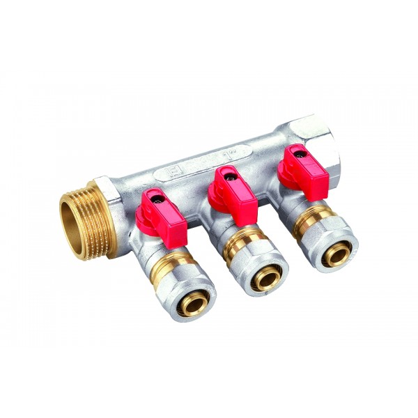 Distribuitor pexal 16mm*3/4"/4cai-rosu