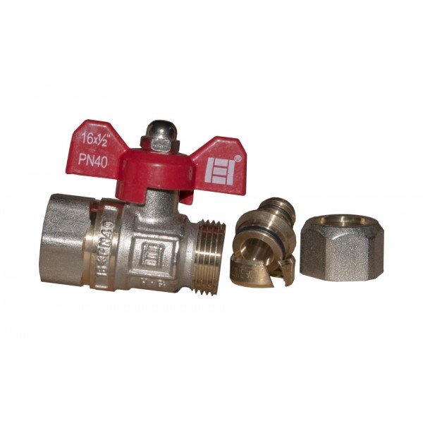 Robinet fluture pentru pexal 16*1/2" FI