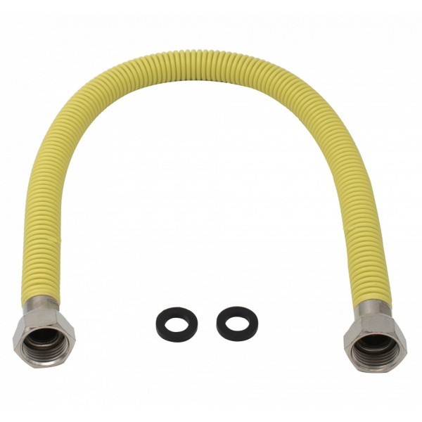 Racord flexibil/extensibil din inox pentru gaz 40cm 3/4" FF