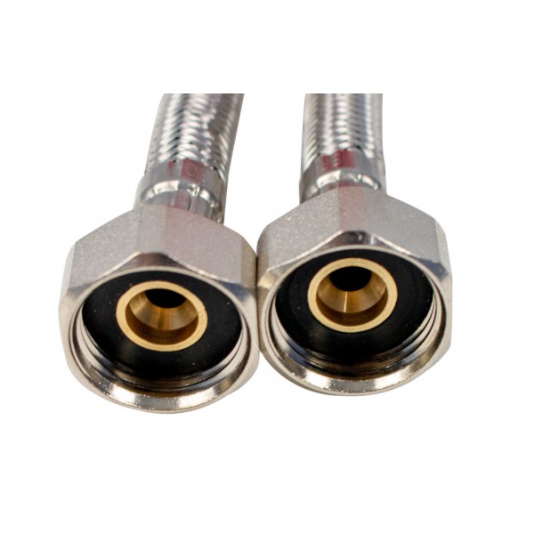 Racord ranforsat cu inox 80cm 1/2"FF