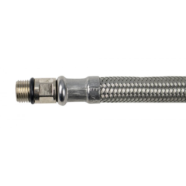 Racord mono ranforsat cu inox 50cm+17mm 3/8"F