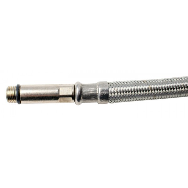 Racord mono ranforsat cu inox 50cm+37mm 3/8"F