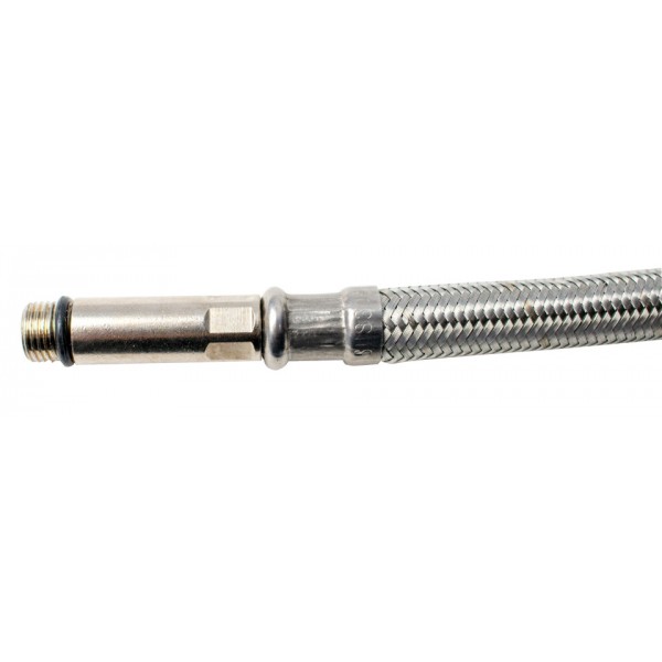 Racord mono ranforsat cu inox 80cm+37mm 1/2"F