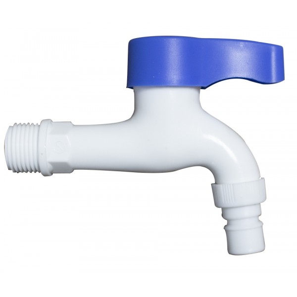 Robinet dublu serviciu din plastic 3/4"