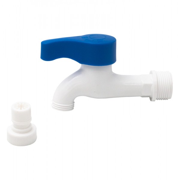 Robinet dublu serviciu din plastic 3/4"